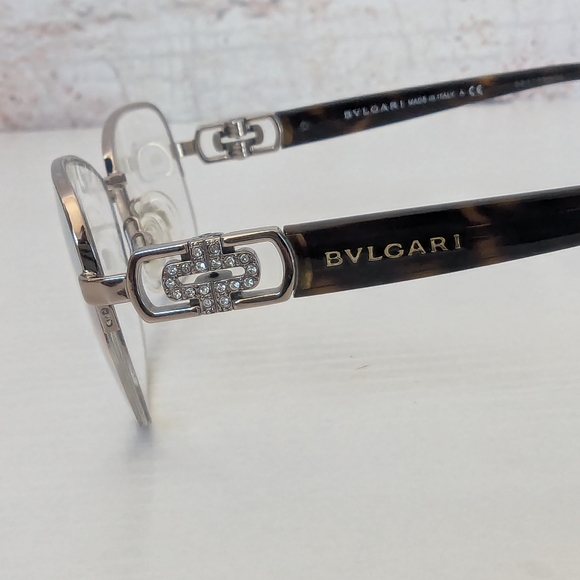 Accessories - Bvlgari 2141B 266 Tortoise Shell Glasses with Crystal Accents Frame